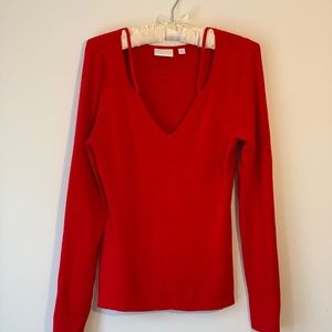 Anthropologie egg:twa Brand Red Sweater